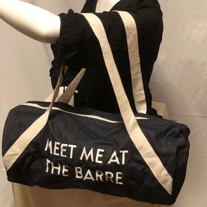 MEET ME AT THE BARRE Gym/Duffel Bag